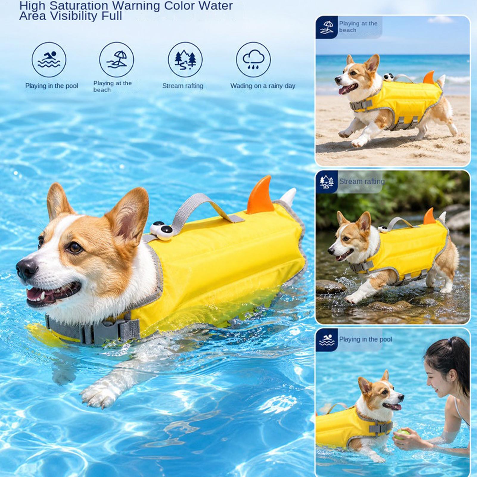 Life Jacket Buoyancy - Verstelbaar hondenreddingsvest met hoge drijfkracht, waterdicht