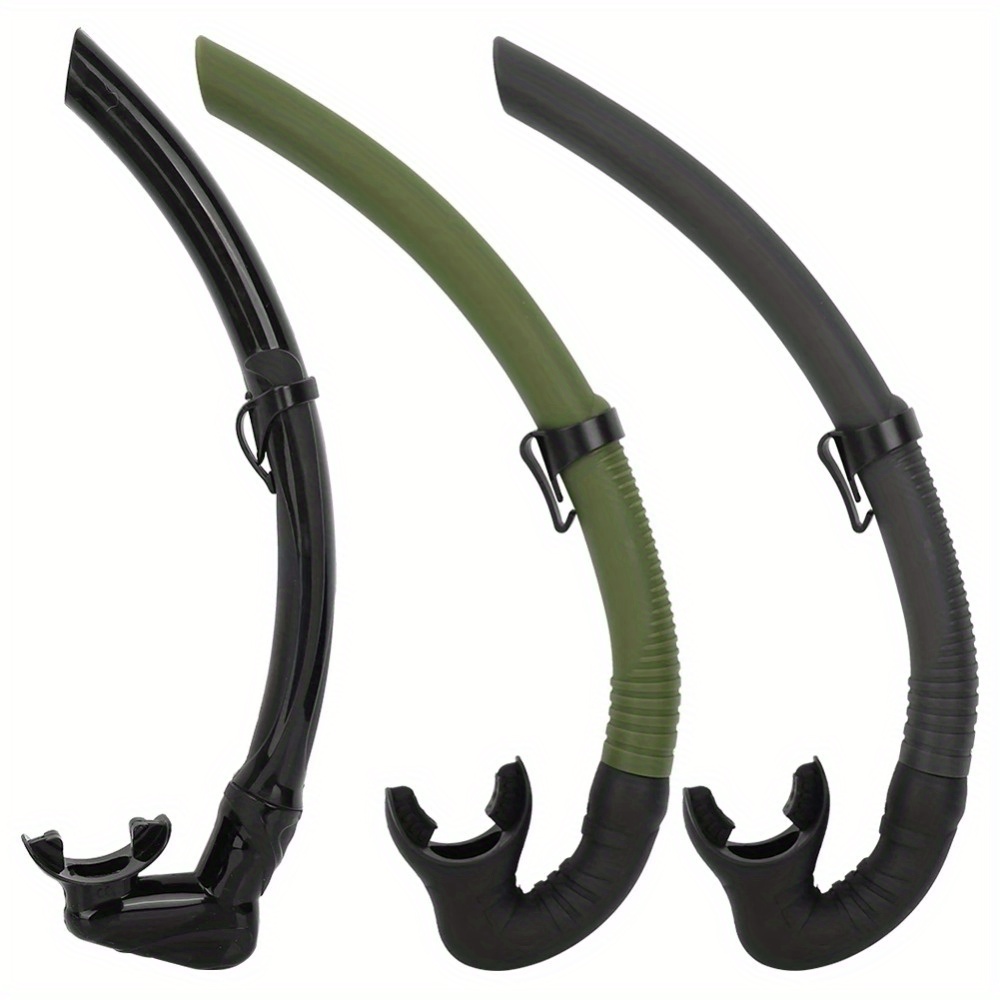 Snorkel Dry Top - Siliconen snorkel, volledig natte ademhalingsbuis, onderwaterzwemmen,