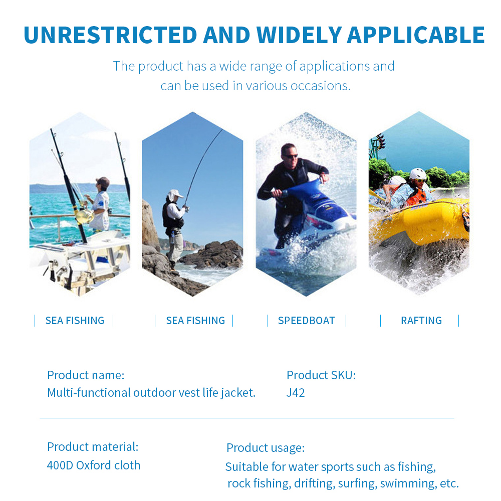 Outdoor visvest Hoge drijfverm - Life Jacket Buoyancy recensie en prijs