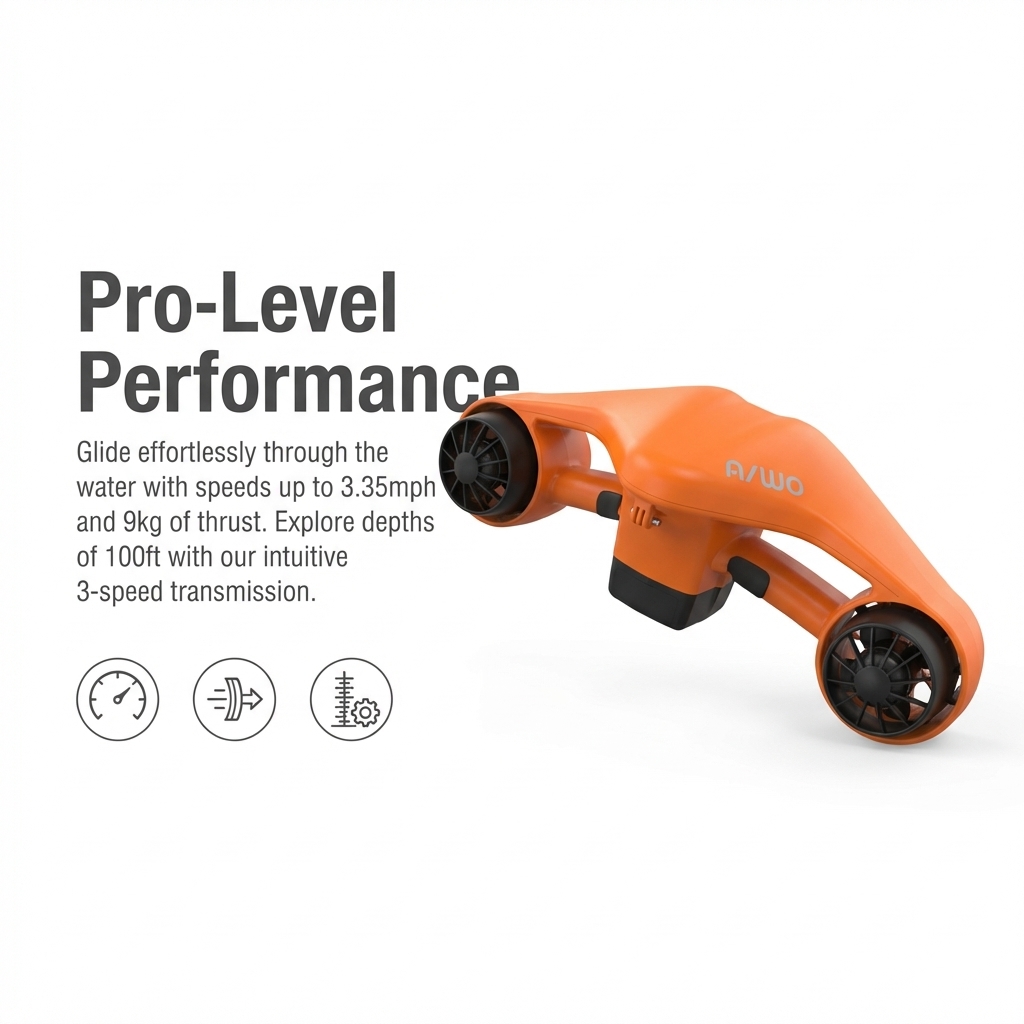 Elektrische Sea Scooter, 30m o - Snorkel Dry Top recensie en prijs
